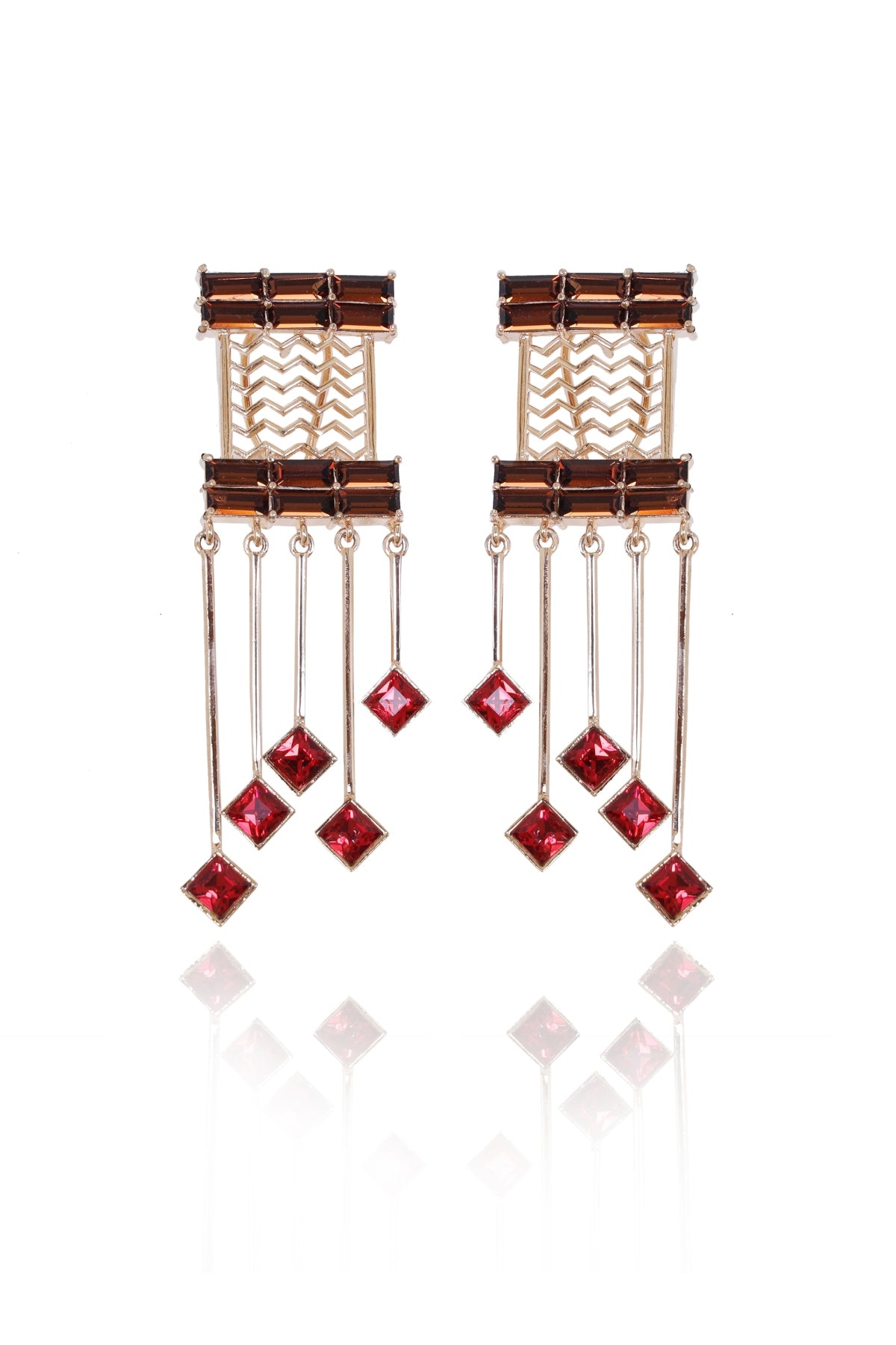 Buy Mesh Swarovski Danglers For Women Online at ScrollnShops